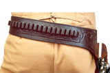 HILASON Western Right Hand Gun Holster Rig 22 Caliber Leather Cowboy | Costume Belt