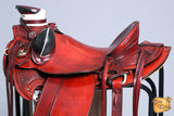 Western Horse Saddle American Leather Wade Ranch Roping Mahogany By Hilason