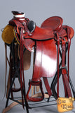 Western Horse Saddle American Leather Wade Ranch Roping Mahogany By Hilason