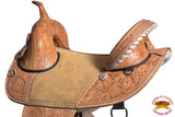 HILASON Western Classic Treeless Trail Barrel American Leather Saddle | Horse for Horses