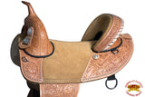 HILASON Western Classic Treeless Trail Barrel American Leather Saddle | Horse Saddle | Western Saddle | Treeless Saddle | Saddle for Horses | Horse Leather Saddle