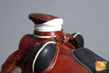 HILASON Western Horse Wade Saddle American Leather Ranch Roping Brown | Hand Tooled & For Horses