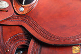 HILASON Western Horse Wade Saddle American Leather Ranch Roping Brown | Hand Tooled & For Horses