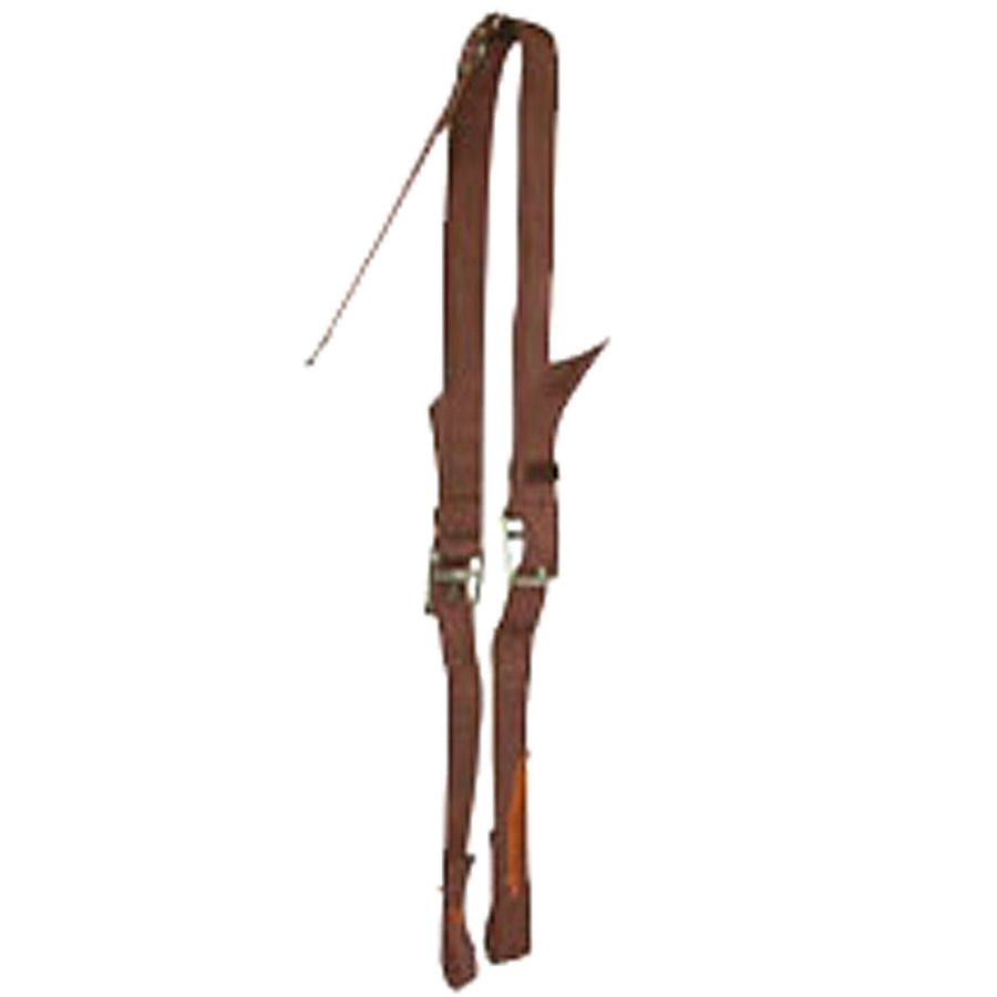 Brown leather split reins with buckles - Uhorse