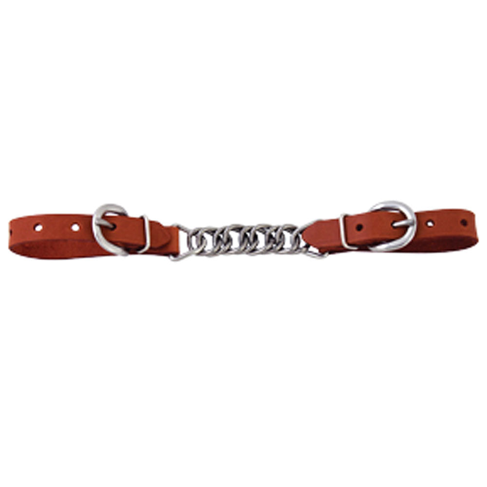 Hilason Western Tack Horse Chestnut Stainless Steel Flat Mouth Chain