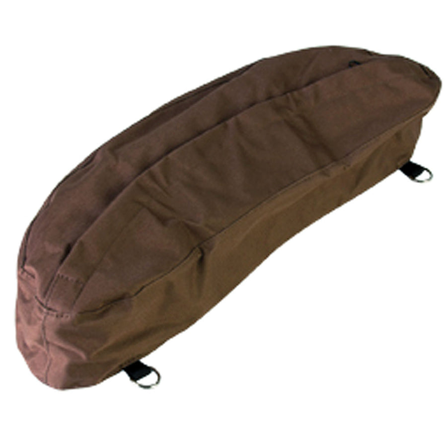 Brown canvas saddle cover with fleece lining - Uhorse