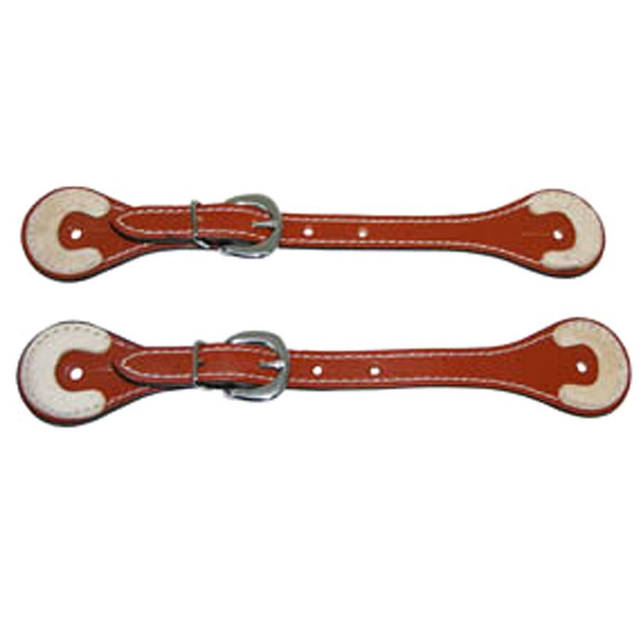 Leather spur straps with fleece lining and buckle closures - Uhorse