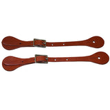 Hilason Burgundy Latigo Leather Spur Straps Western Cowboy