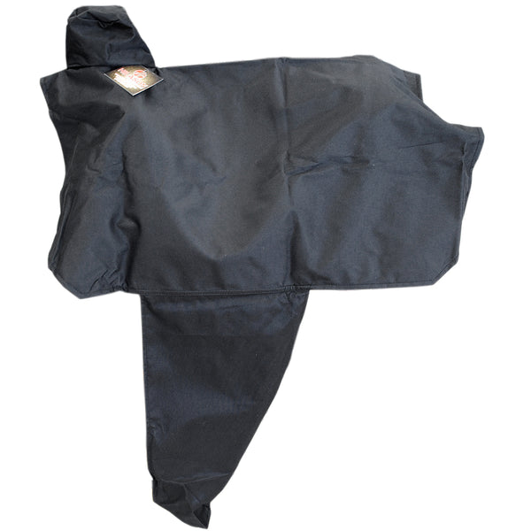 Hilason Black 600D Nylon Full Western Waterproof Saddle Cover Pvc Laminated - Uhorse