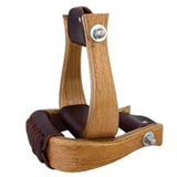 2 Inch Hilason W. Tk. Saddle H. Wood Bell Stirrups Pair by Hilason – Cowboy and equestrian accessories