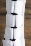 Small Hilason Western Horse Tack 4 In 1 Horse Leg Combo Boots White