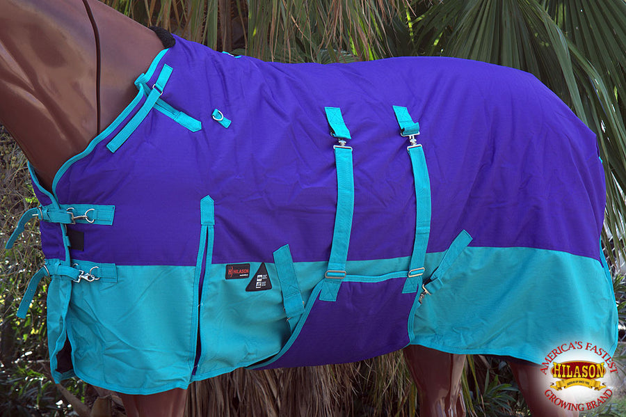 HILASON 1200D Winter Waterproof Poly Horse Blanket Belly Wrap | Turnout Blankets for Horses