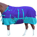 70" Hilason 1200D Winter Waterproof Turnout Horse Blanket Belly Wrap Purple - Uhorse