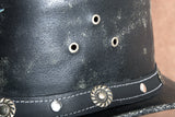 L M S Xl Hilason Hand Made Split Antique Leather Crushable Hat 3 In Brim