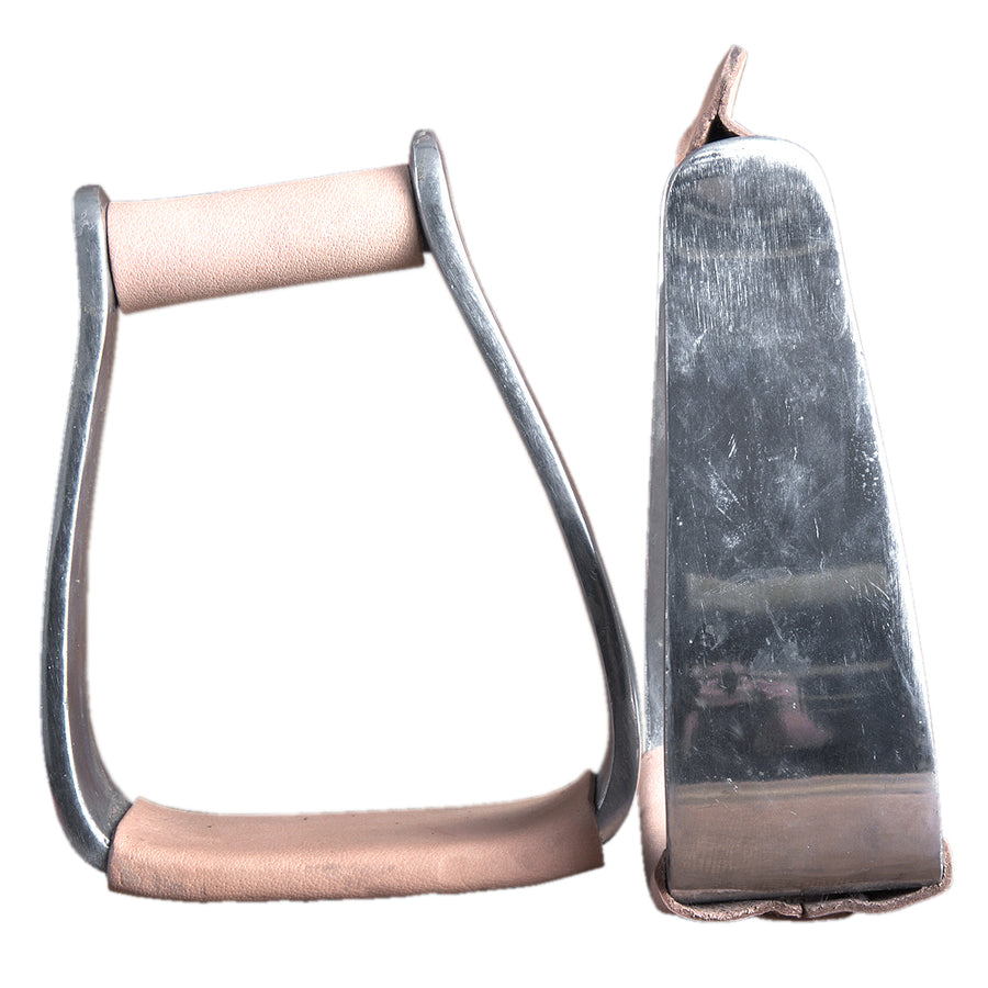 Hilason Western Horse Saddle Aluminium Stirrups Pair - Uhorse