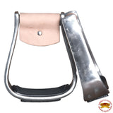 Hilason Aluminum Western Horse Saddle Stirrups Foot Grip