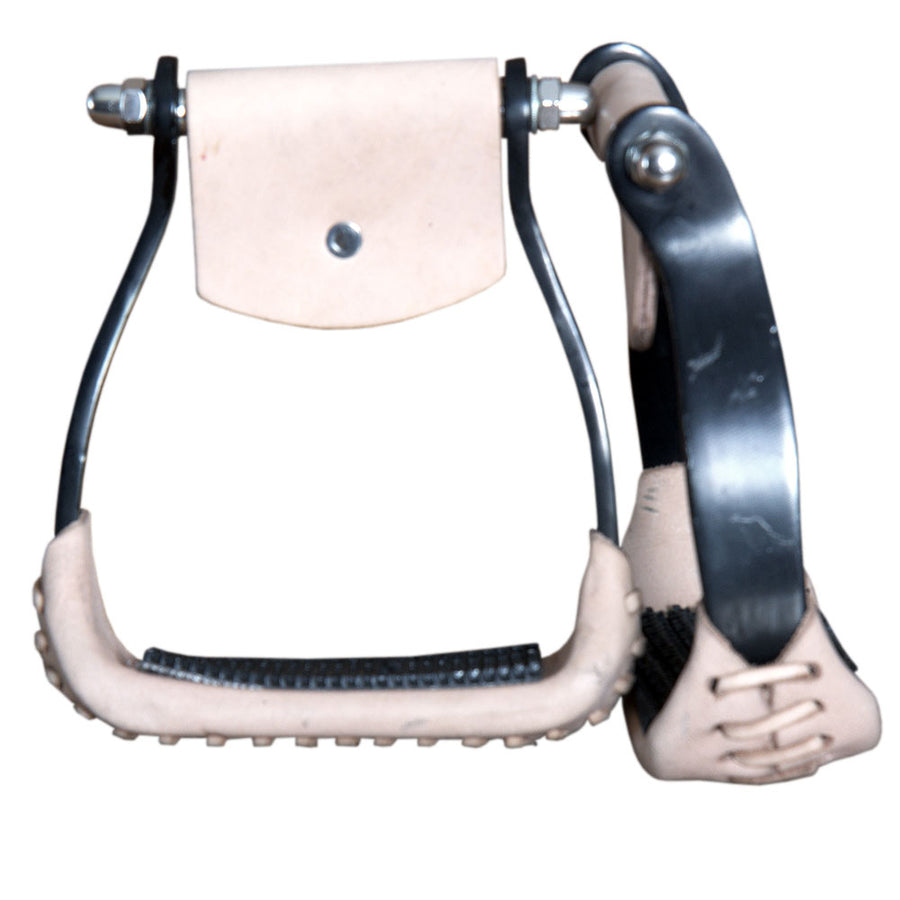Hilason Western AnodizeA Aluminium Color Horse Barrel Racing Saddle Stirrups Pair - Uhorse