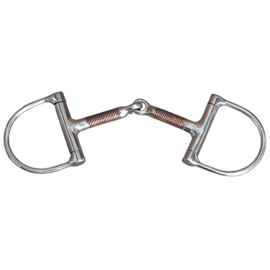 5" Hilason Western Red Copper Horse Mouth Dee Bit W/ 2.5" Ring
