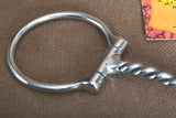 5" Hilason Western Stainless Steel Horse Mouth Dee Bit W/ Twisted Wire Mouth
