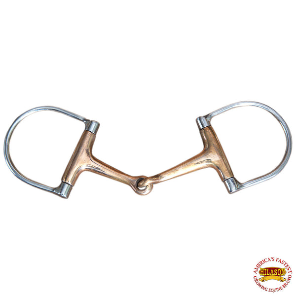 5" Hilason W. Stainless Steel Hollow Copper Ring H. Mouth Bit – by Hilason – Cowboy and equestrian accessories