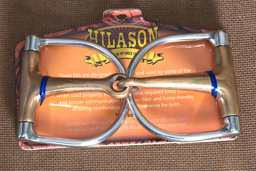 5" Hilason Western Stainless Steel Hollow Copper Ring Horse Mouth Bit