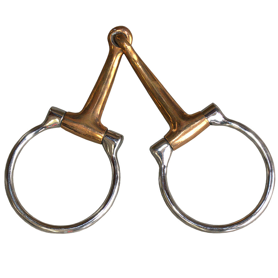 5" Hilason W. H. Mouth Solid Cooper Ring StainlessSteel Bits by Hilason – Cowboy and equestrian accessories