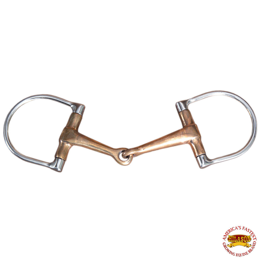 5" Hilason Western Stainless Steel Hollow Copper Mouth Ring Horse Bit