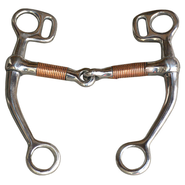 5 In Tom thumb Stainless Steel Horse Bit With Mouth Copper Side - Uhorse