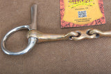 5" Hilason Western Trotting Horse Ring Bit W/ Copper Mouth Link Slide