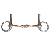 5" Hilason Western Trotting Horse Ring Bit W/ Copper Mouth Link Slide