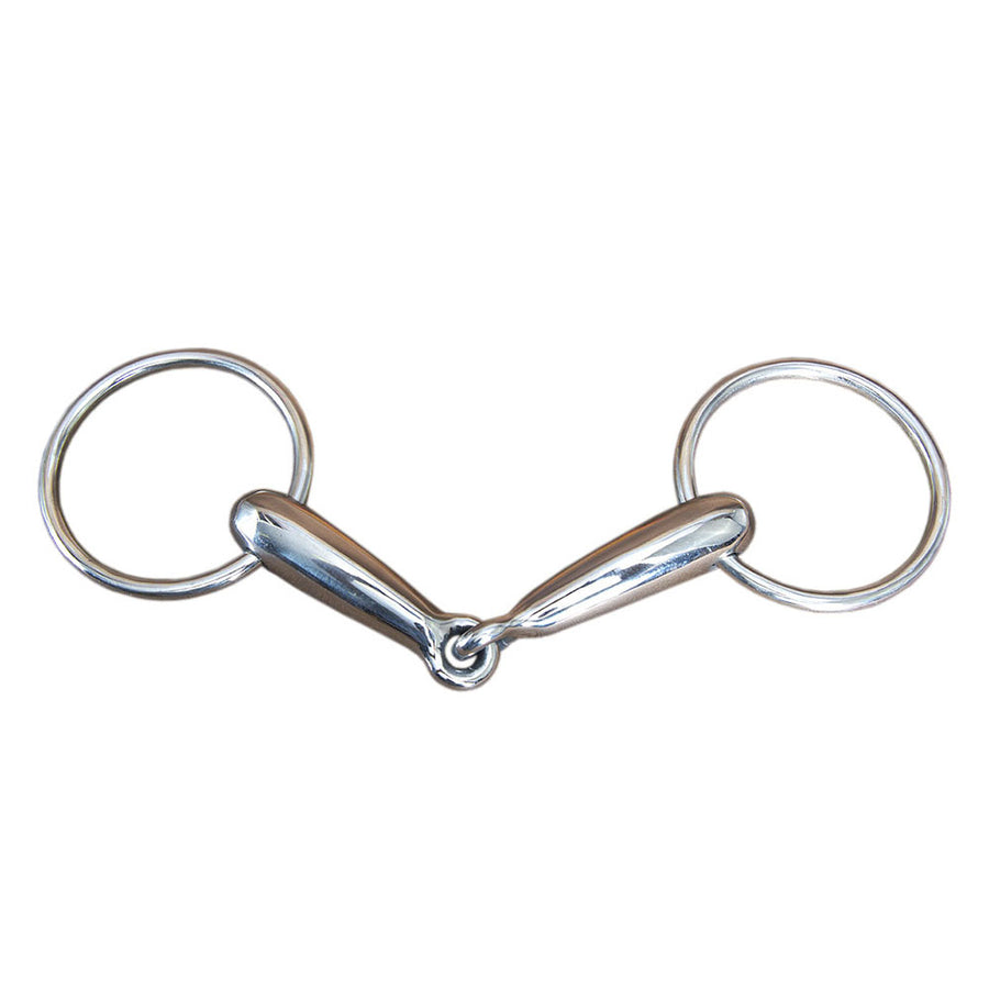 5" Hilason Western Stainless Steel Loose Ring Hollow Horse Mouth Bit - Uhorse