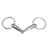 5" Hilason Western Stainless Steel Loose Ring Hollow Horse Mouth Bit