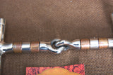 5" Hilason Horse Stainless Steel Horse Mouth Dee Bit W/ Red Copper Ring