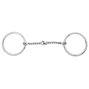 HILASON O Ring Bit Western Horse Equestrian Stainless Steel Loose W/Twisted Wire Mouth 5