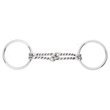 BAR H EQUINE Loose Ring Bit with Double Twisted Steel Wire Mouthpiece