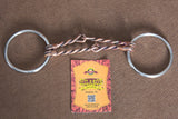 5" Hilason Western Loose Ring Horse Bit W/ Double Twisted Copper Wire Mouth