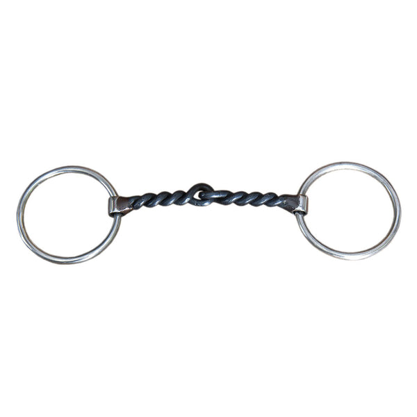 5" Hilason Western Loose Ring Horse Bit with Twisted Sweet Iron Mouth - Uhorse