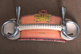 5" Hilason Western Trotting Leather Covered Mullen Mouth Horse Bit