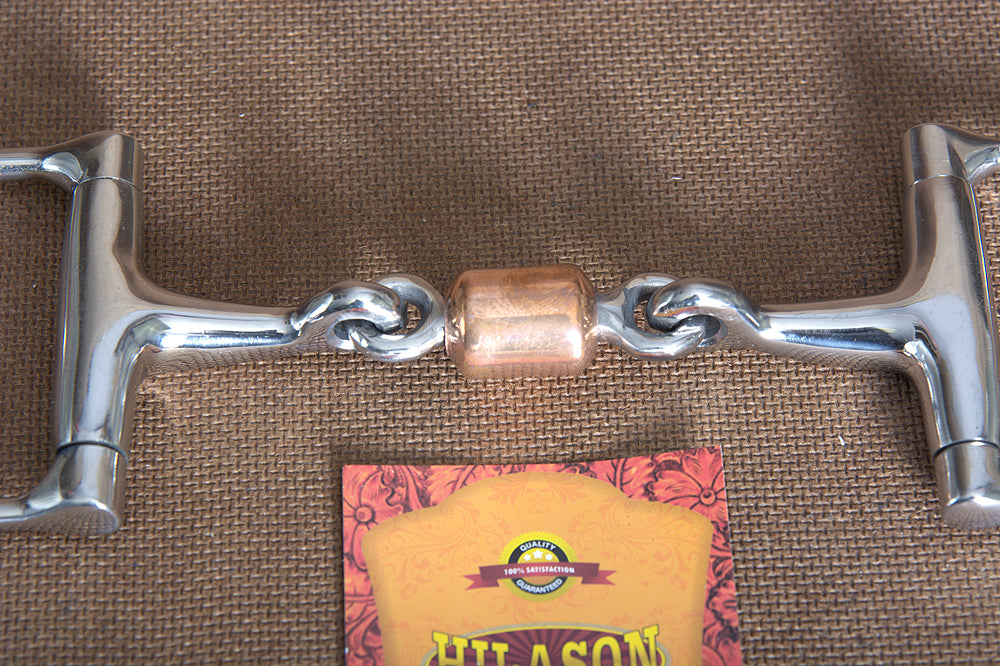 5" Hilason Western Stainless Steel Dee Bit With Copper Ruler Mouth