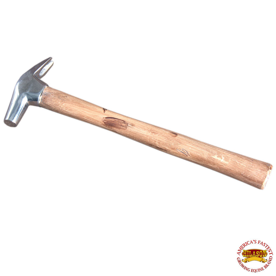 Hilason W. Leather Farrier Tool Care Hammer With Wooden Handle – by Hilason – Cowboy and equestrian accessories