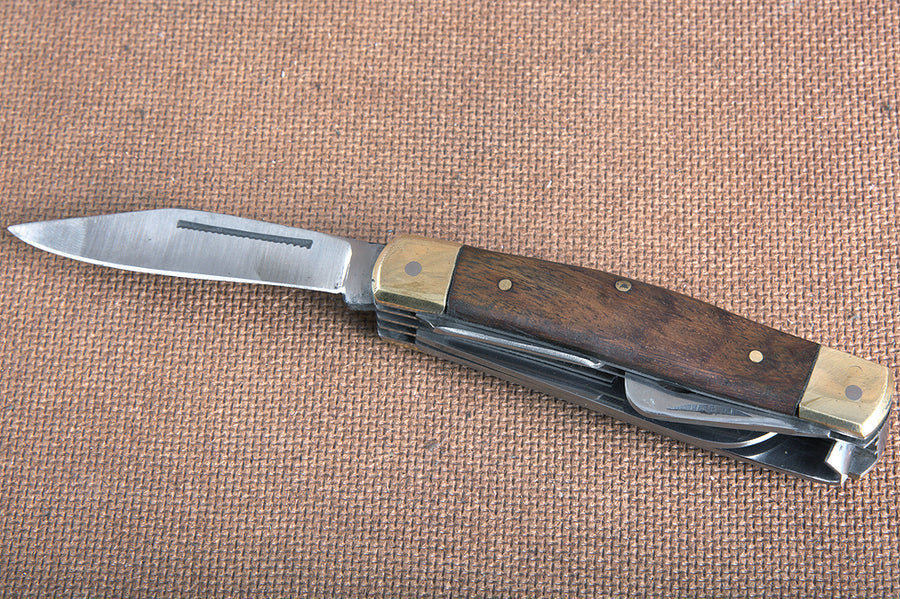 Hilason Western Leather Farrier Tool Horse Stable Care Five Blade Knife
