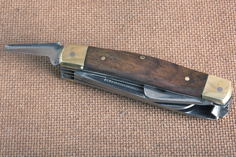 Hilason Western Leather Farrier Tool Horse Stable Care Five Blade Knife