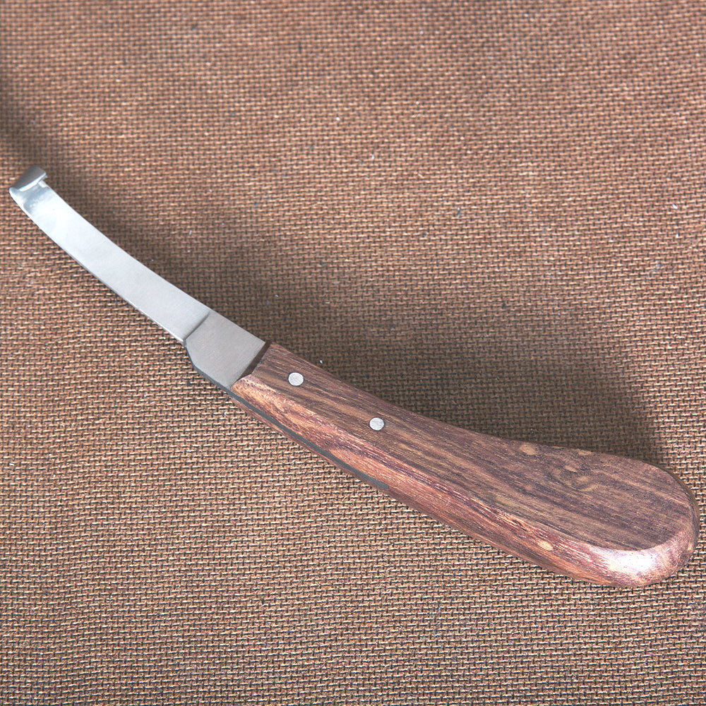 Hilason Western Horse Care Farrier Tool Hoof Knife W/ Wooden Handle