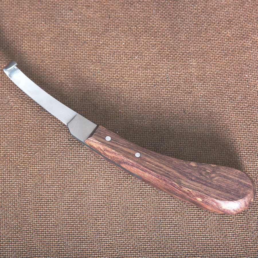 Hilason Western Horse Care Farrier Tool Hoof Knife with Wooden Handle - Uhorse