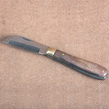 Hilason Western Horse Care Farrier Tool Mane Foldable Thinning Knife Steel Blade