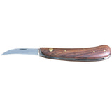 Hilason Western Leather Tool Horse Care Knife W/ Steel Blade Wooden Handle