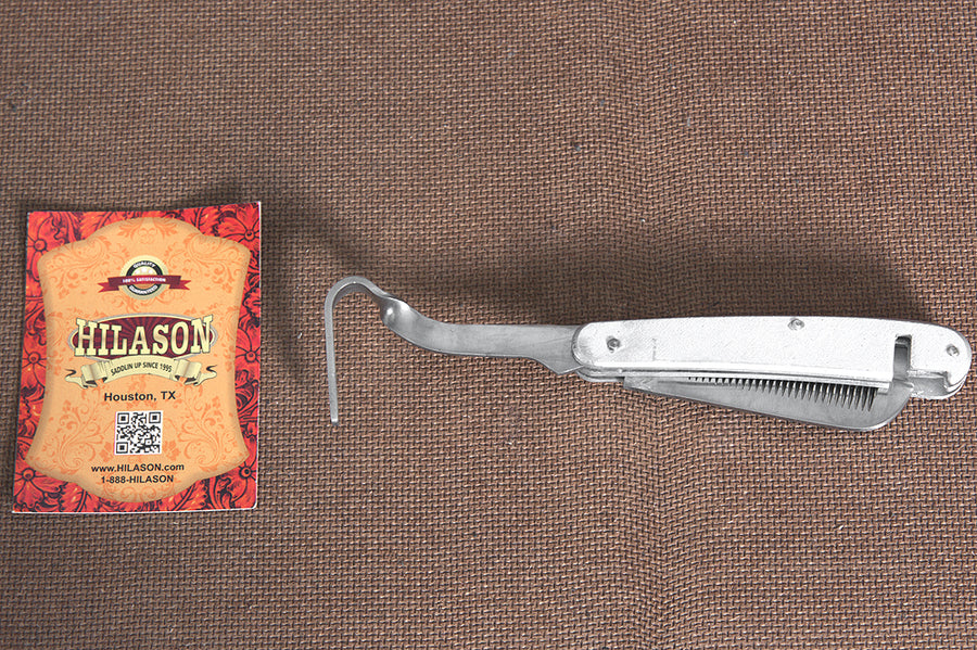 Hilason Western Horse Care Thinning Knife W/ Hoof Pick
