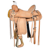 17 In Western Horse Saddle American Leather Ranch Roping Hilason - Uhorse