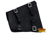 Motorcycle Bike Right Side Saddle Bag Leather Rigid Flap Solo Western