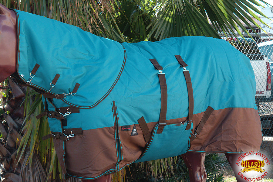HILASON 1200D Waterproof Winter Horse Blanket Neck Cover Belly Wrap | Turnout Blankets for Horses